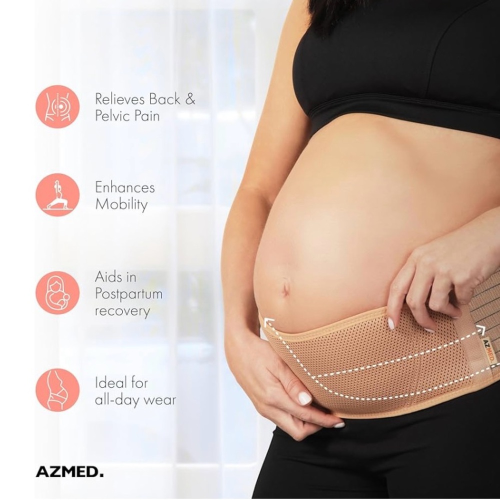 AZMED Maternity Belly Band - Gentle Pregnancy Support